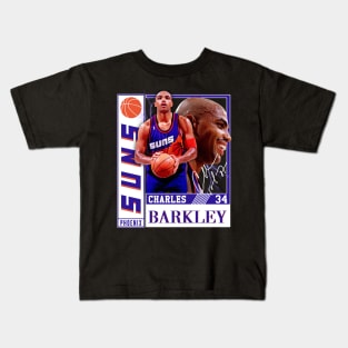 Charles Barkley The Chuck Basketball Legend Signature Vintage Retro 80s 90s Bootleg Rap Style Kids T-Shirt